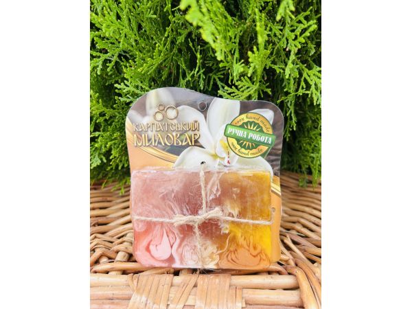 Карпатський Миловар, мило ручної роботи, 100 г Вівсяний скраб