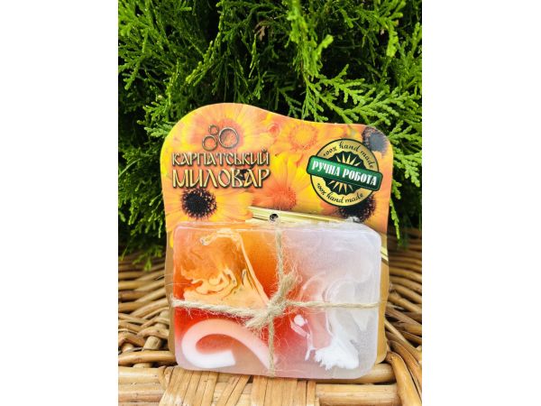 Карпатський Миловар, мило ручної роботи, 100 г Календула