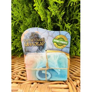 Карпатський Миловар, мило ручної роботи, 100 г Блакитна глина