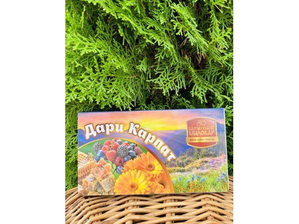 Подарунковий набір мила Карпатський Миловар, мило ручної роботи Дари Карпат