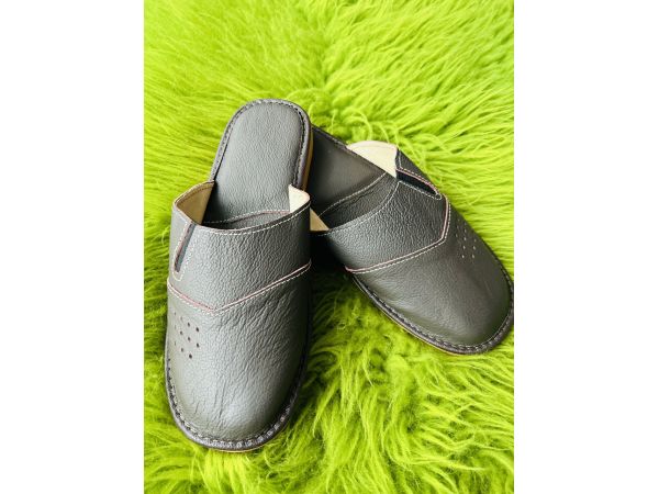 Домашні чоловічі шкіряні капці 45 розмір 43