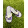 Домашні шкіряні капці жіночі фіолетовий колір 37 розмір
