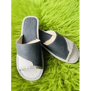 Домашні шкіряні жіночі капці