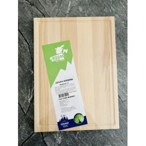 Дерев'яна обробна дошка для кухні, прямокутна, 30х40 см