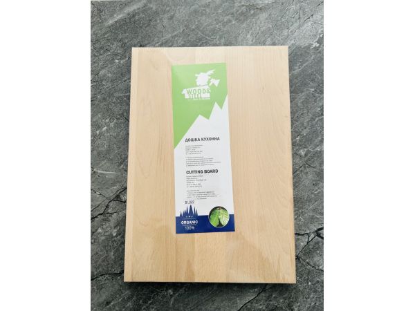 Дерев’яна дошка прямокутна обробна кухонна дошка 30х42
