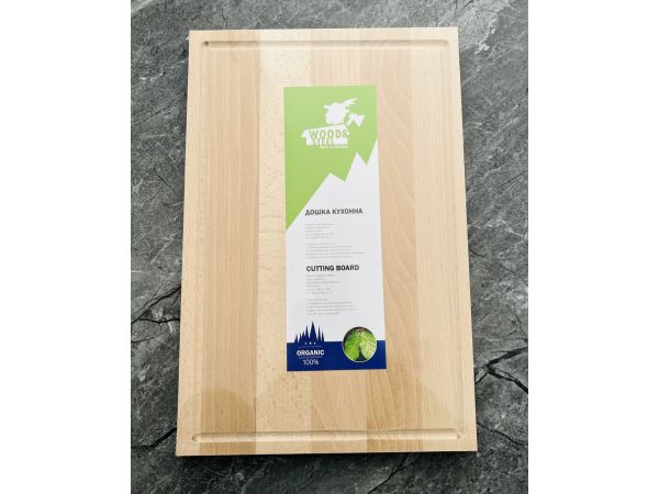 Дерев’яна дошка прямокутна обробна кухонна дошка 30х45