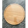 Дошка для піци дошка кругла дерев’яна 35 см з жолобком