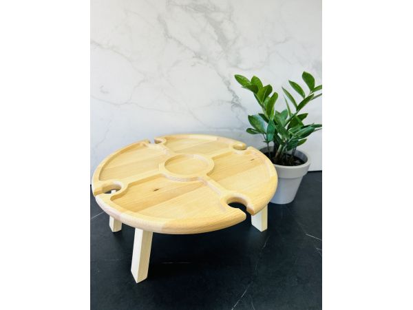 Столик-менажниця, винний столик, менажниця, дошка для подачі блюд