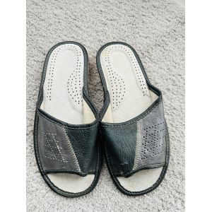 Домашні чоловічі шкіряні капці, 46 розмір уцінка брак устілки