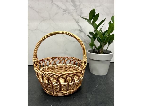 Дитячий Кошик з лози 20х20 см Великодній кошик дитячий