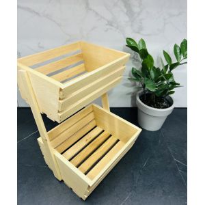 Стійка для фруктів овочів з дерева 23х21х32 см