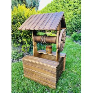 Декоративний дерев'яний колодязь 40х42х75 см