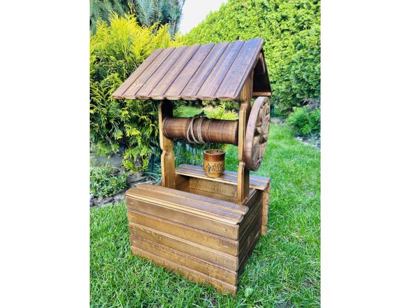 Декоративний дерев'яний колодязь 40х42х75 см