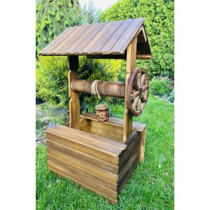 Декоративний дерев'яний колодязь 45х46х95 см