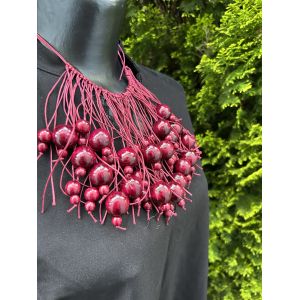 Намисто з дерева, ручна робота, українське намисто