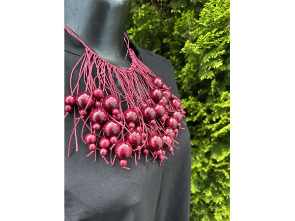 Намисто з дерева, ручна робота, українське намисто