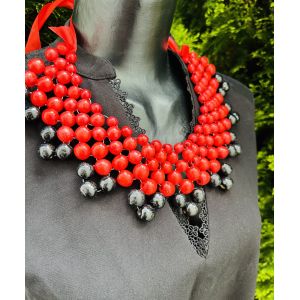 Намисто з дерева, намисто для вишиванки, ручна робота