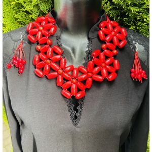 Набір прикрас, намисто, сережки, браслет