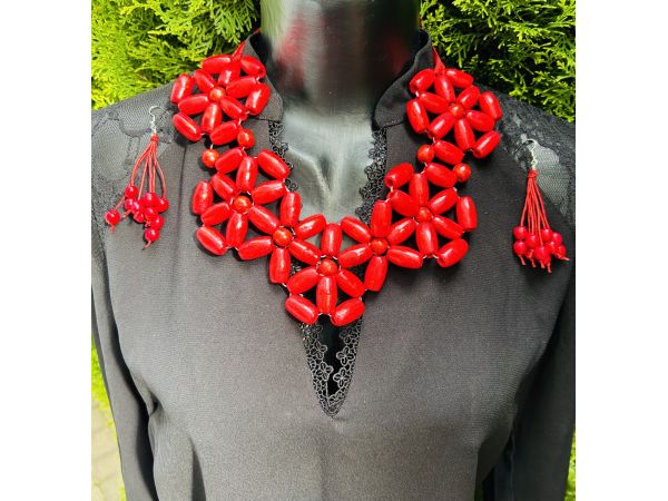 Набір прикрас, намисто, сережки, браслет