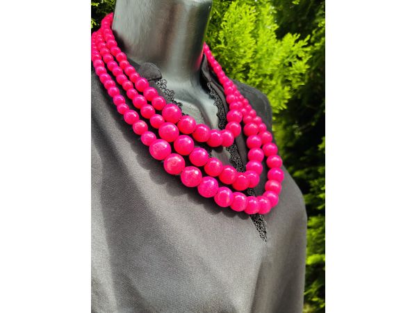 Намисто з дерева рожеве, намисто українське