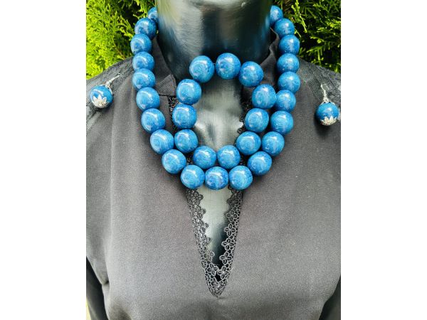 Набір прикрас з дерева Намисто сережки браслет