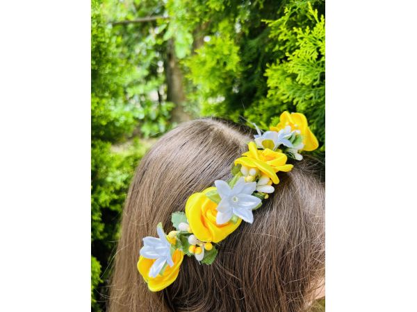 Віночок червоно-чорний, ручна робота