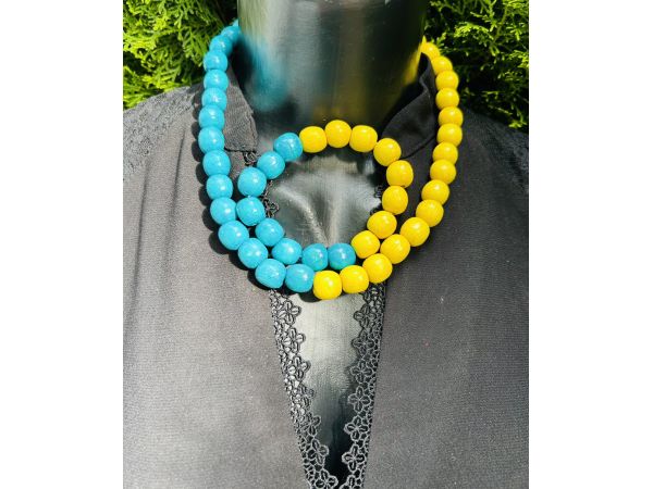 Набір прикрас з дерева в національному стилі