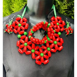 Набір прикрас, намисто, сережки, браслет