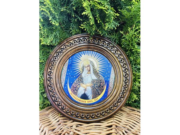 Дерев'яна тарілка (ікона) "Казанська"