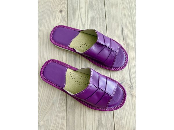 Домашні капці жіночі шкіряні 40