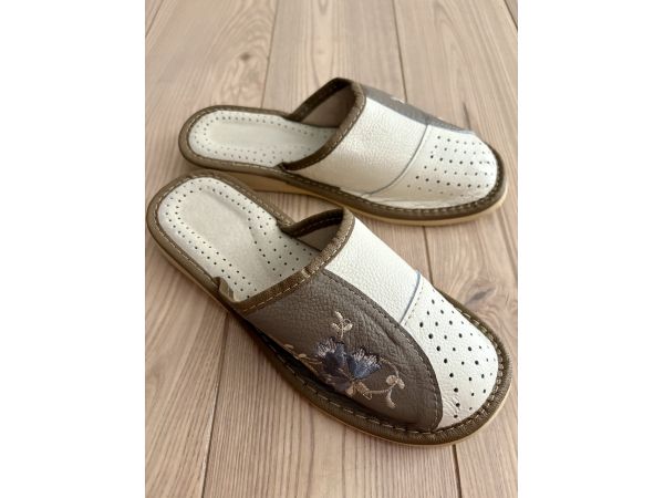 Домашні шкіряні жіночі капці розміри від 37 розмір