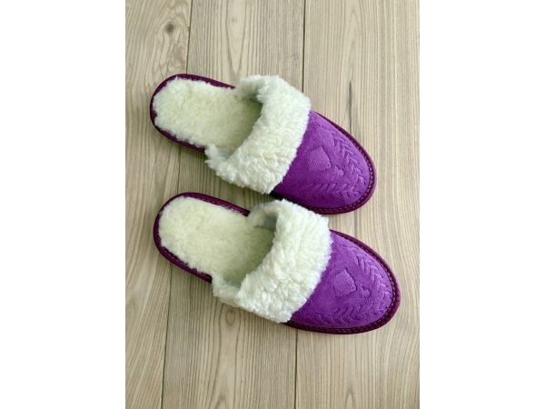 Домашні капці із жіночі з овечої шерсті 40