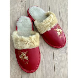 Домашні капці з овечої шерсті, всувки, тапочки домашні, 38 розмір