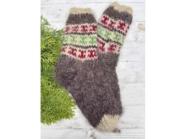 Гуцульські Шкарпетки з овечої шерсті розмір 42-44