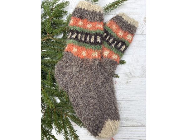 Гуцульські Шкарпетки з овечої шерсті чоловічі шкарпетки 41-43