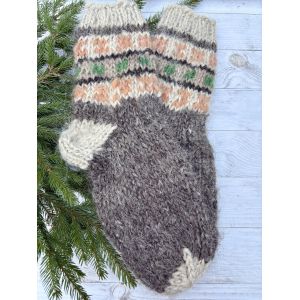 Гуцульські шкарпетки з овечої шерсті розмір 42-44 вовняні шкарпетки ручної роботи