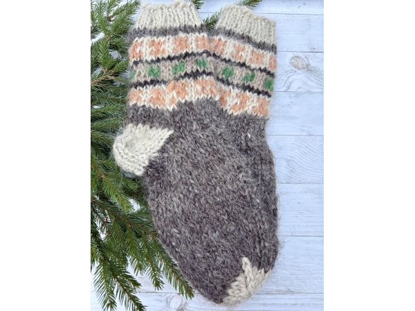 Гуцульські шкарпетки з овечої шерсті розмір 42-44 вовняні шкарпетки ручної роботи