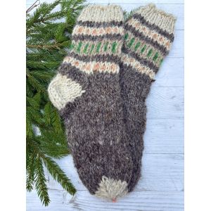 Гуцульські шкарпетки з овечої шерсті розмір 42-44 вовняні шкарпетки ручної роботи