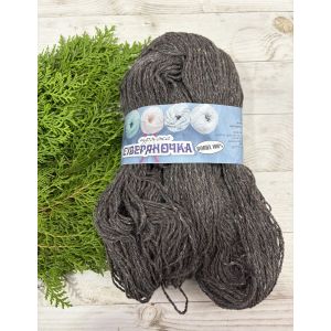 Пряжа з овечої шерсті для вязання Сіверяночка 200 г меланж