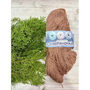 Пряжа з овечої шерсті для вязання Сіверяночка 200 г теракотовий