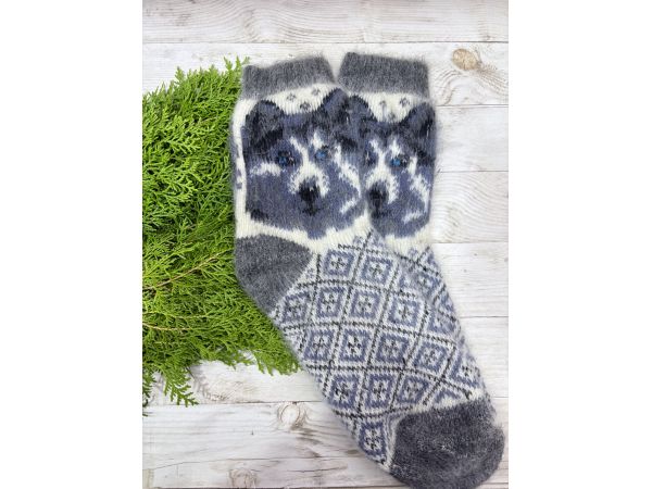 Шкарпетки чоловічі з козячого пуху ангора