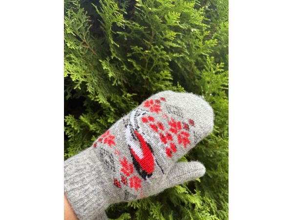 Рукавички жіночі овеча вовна Снігурі