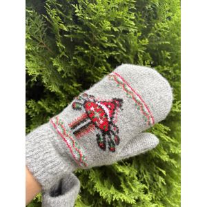 Рукавички жіночі овеча вовна Орнамент
