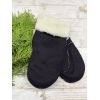 Рукавички жіночі з овечої шерсті, чорні