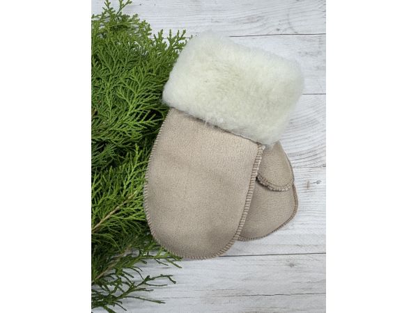 Рукавички дитячі з овечої вовни від 1 до 4 років