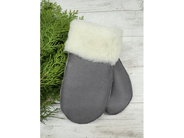 Рукавички дитячі з овечої вовни від 2 до 6 років