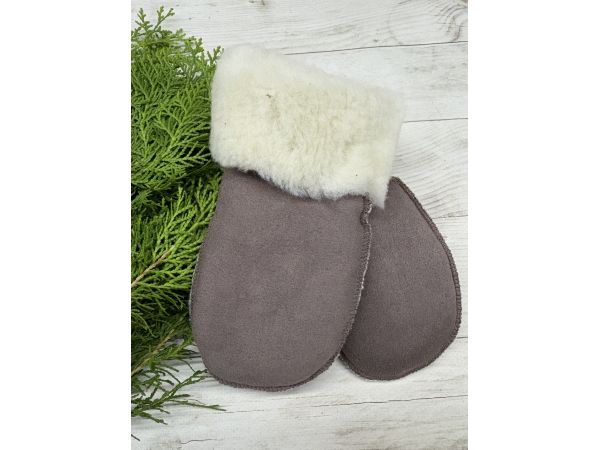 Рукавички дитячі з овечої вовни від 2 до 6 років