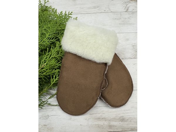 Рукавички дитячі з овечої вовни від 2 до 6 років