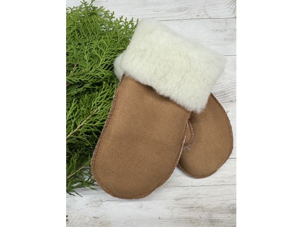 Рукавички дитячі з овечої вовни від 2 до 6 років