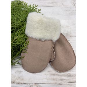 Рукавички дитячі з овечої вовни від 6 до 8 років